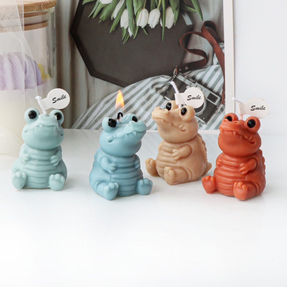 Soap Making Instructions - 3D Cute Crocodile Candle Silicone Mold