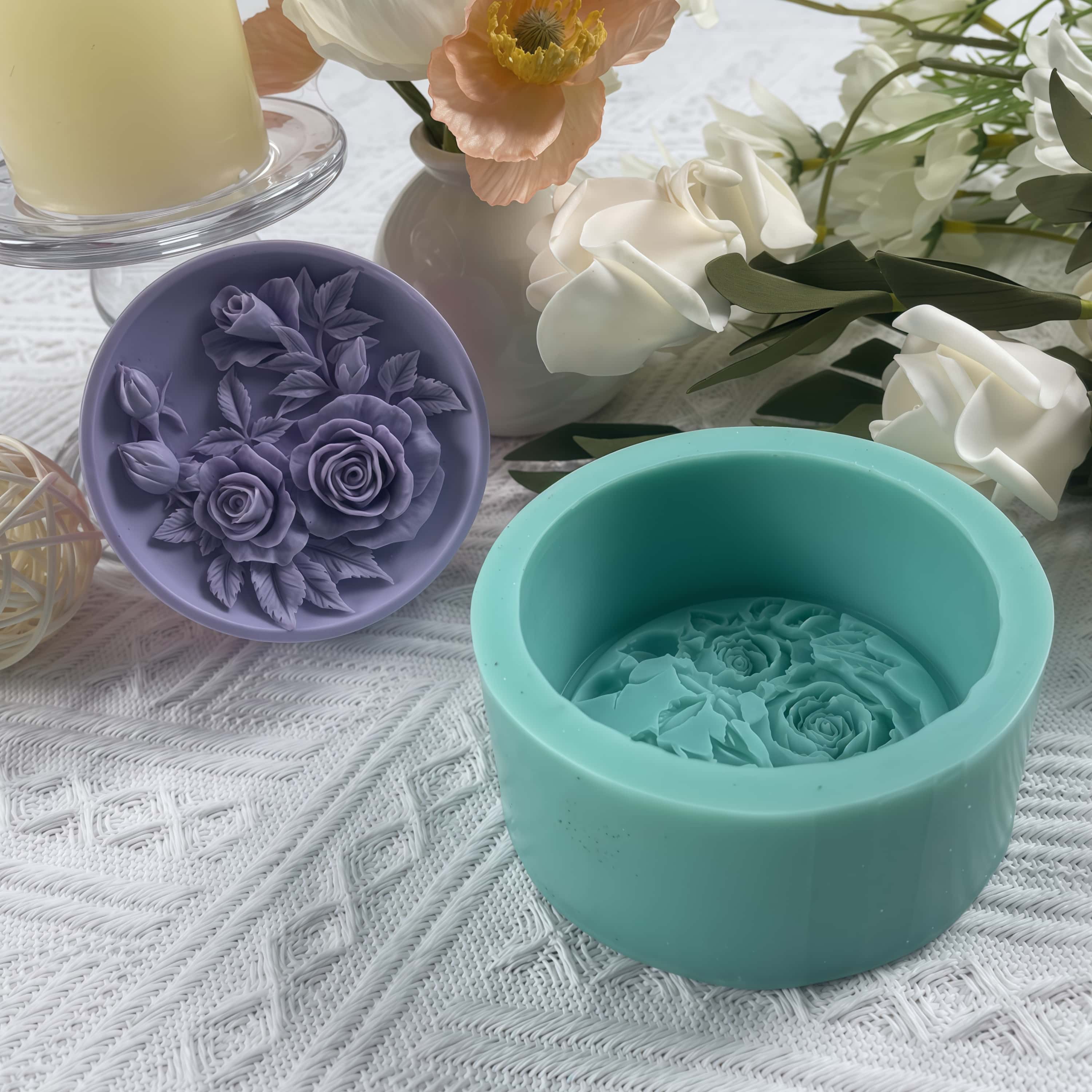 Soap Making Instructions - 3D Rose Handmade Silicone Soap Molds,