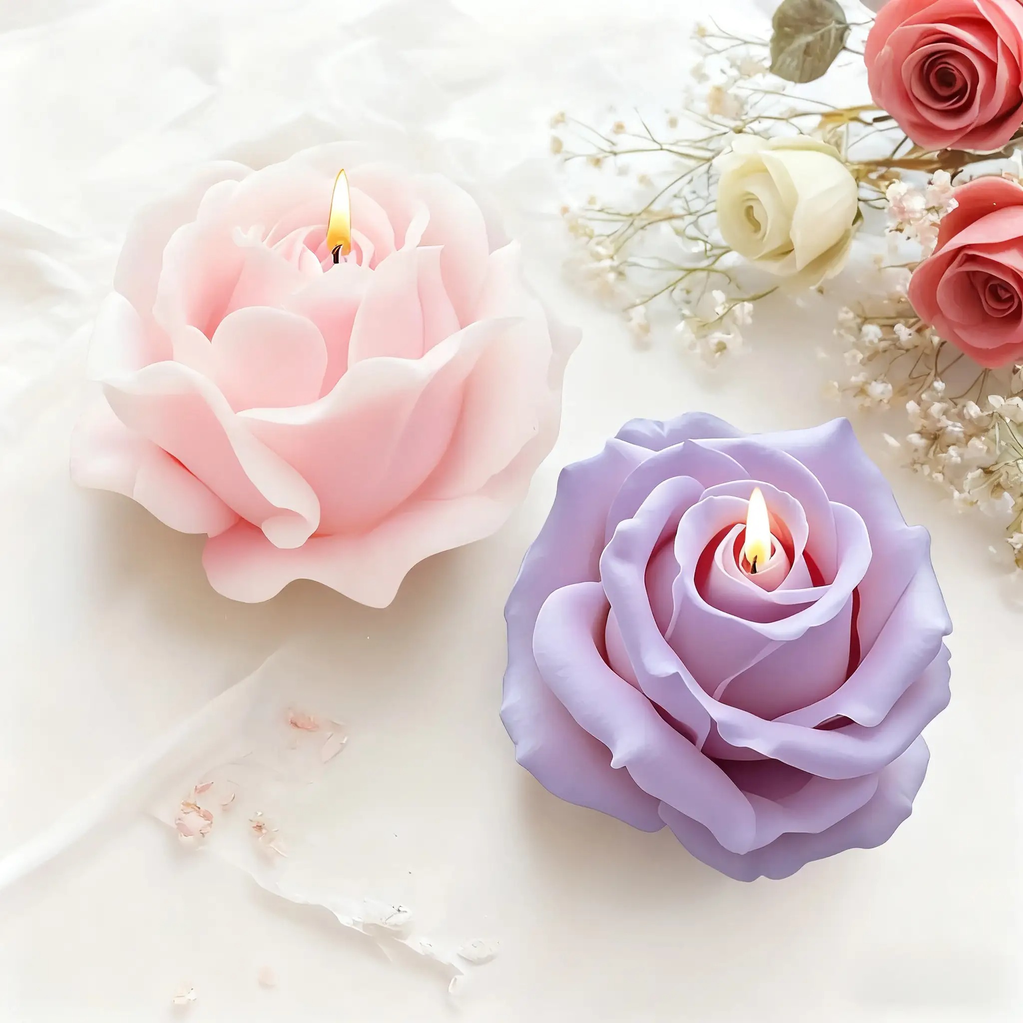 2-Piece Romantic 3D Rose Silic - Soap Making Instructions review and price