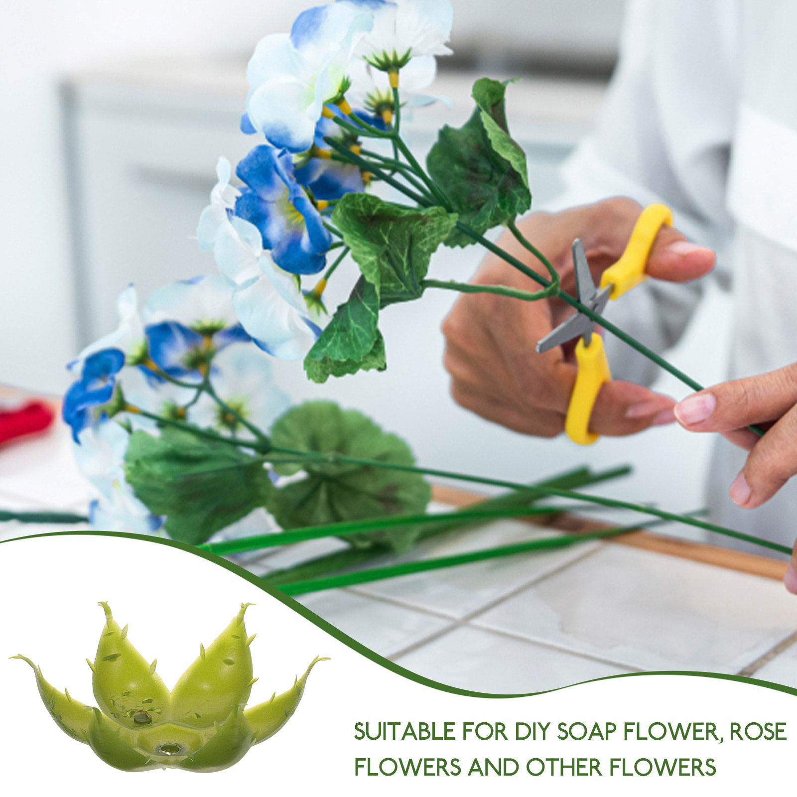 50pcs Artificial Rose Calyxes  - Soap Making Ins review and price