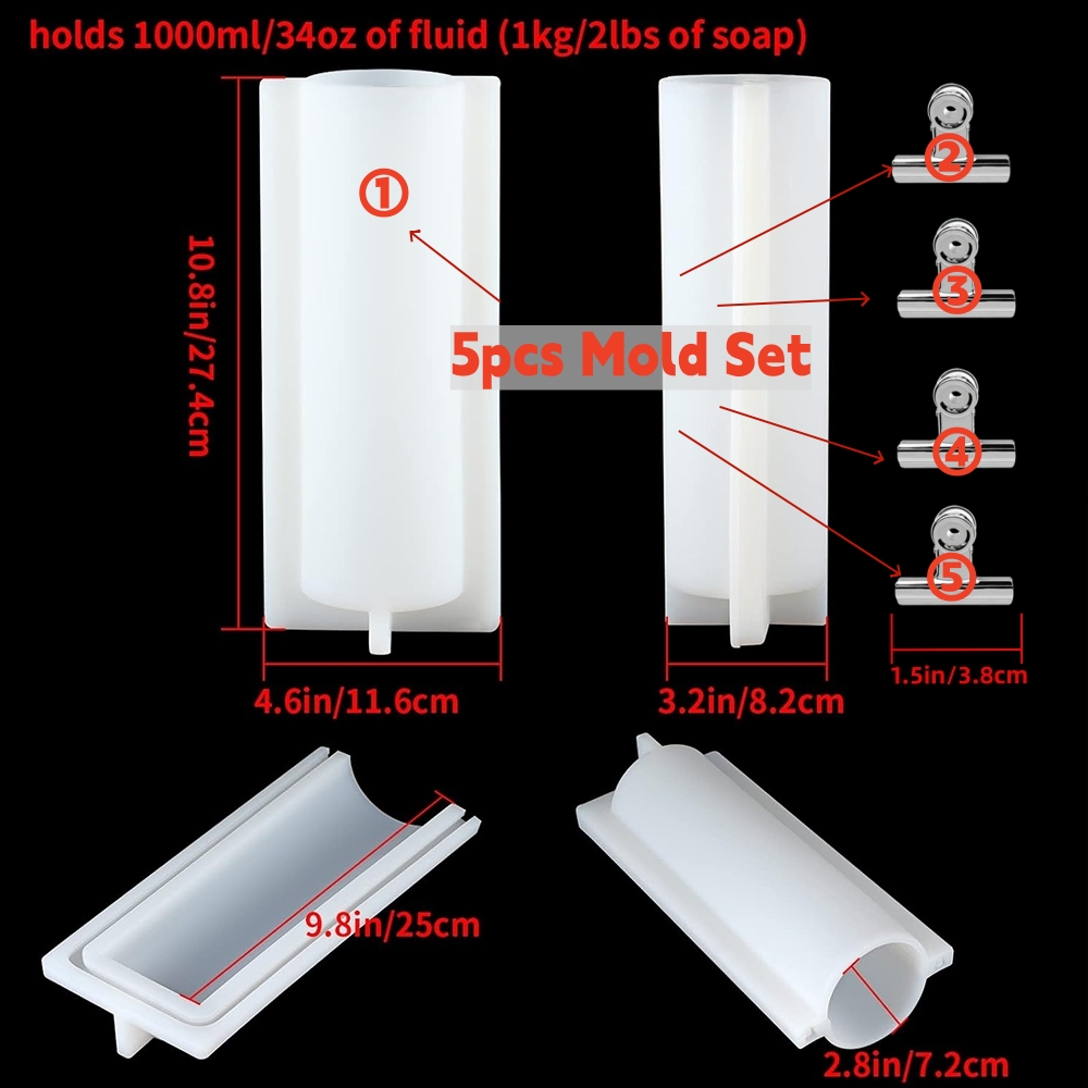 Big Cylinder Tube Soap Mold wi - Soap Making Kit For Beginners review and price