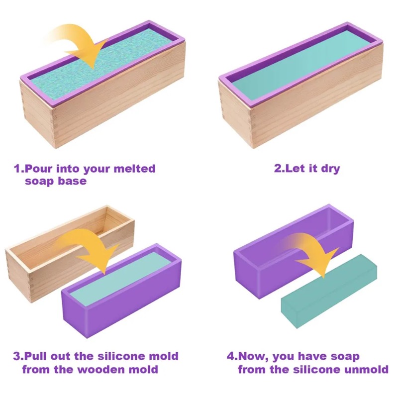Flexible Silicone Soap Mold Re - Soap Making Instructions review and price