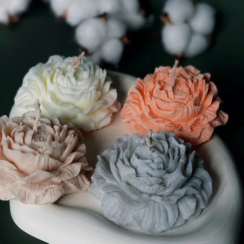 3D Peony Candle Silicone Mold  - Soap Making Gifts review and price