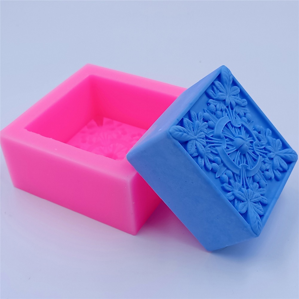 Square Design Soap Molds Flowe - Soap Making Instructions review and price